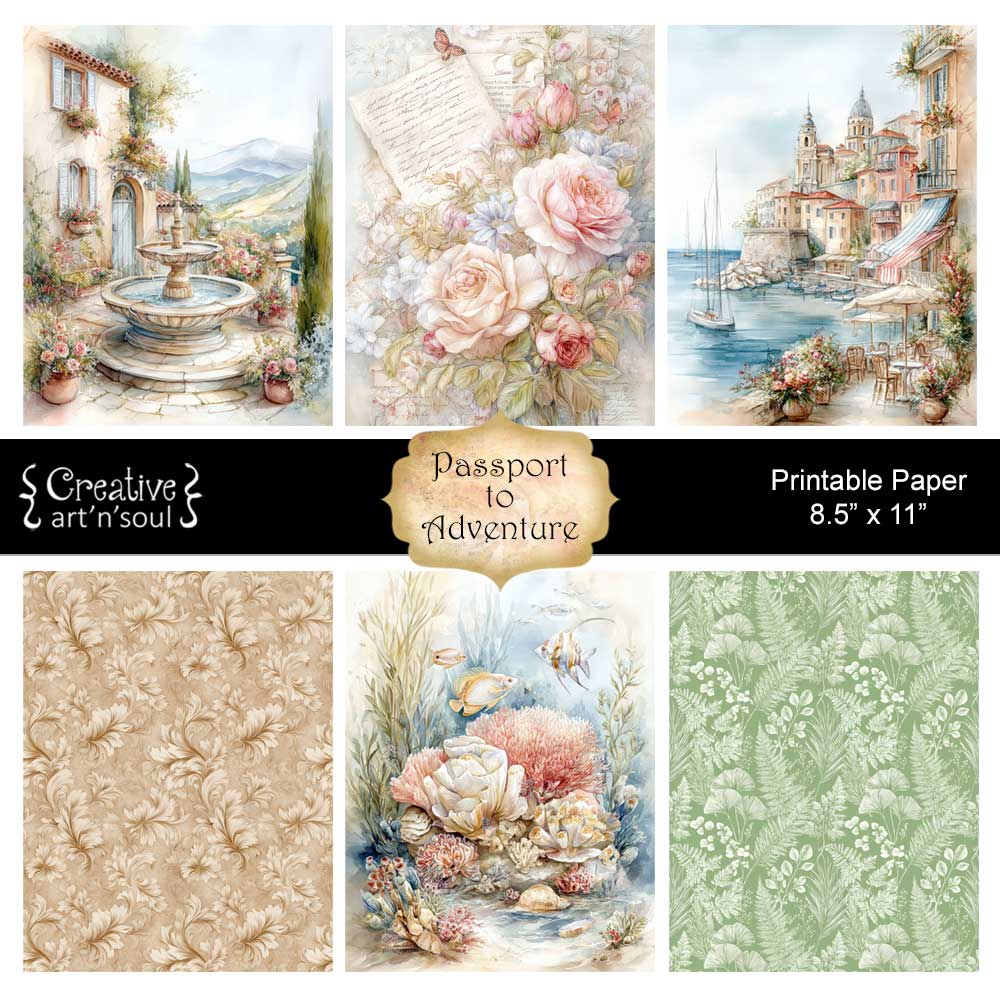 Printable Junk Journal Papers Printable Junk Journal Papers