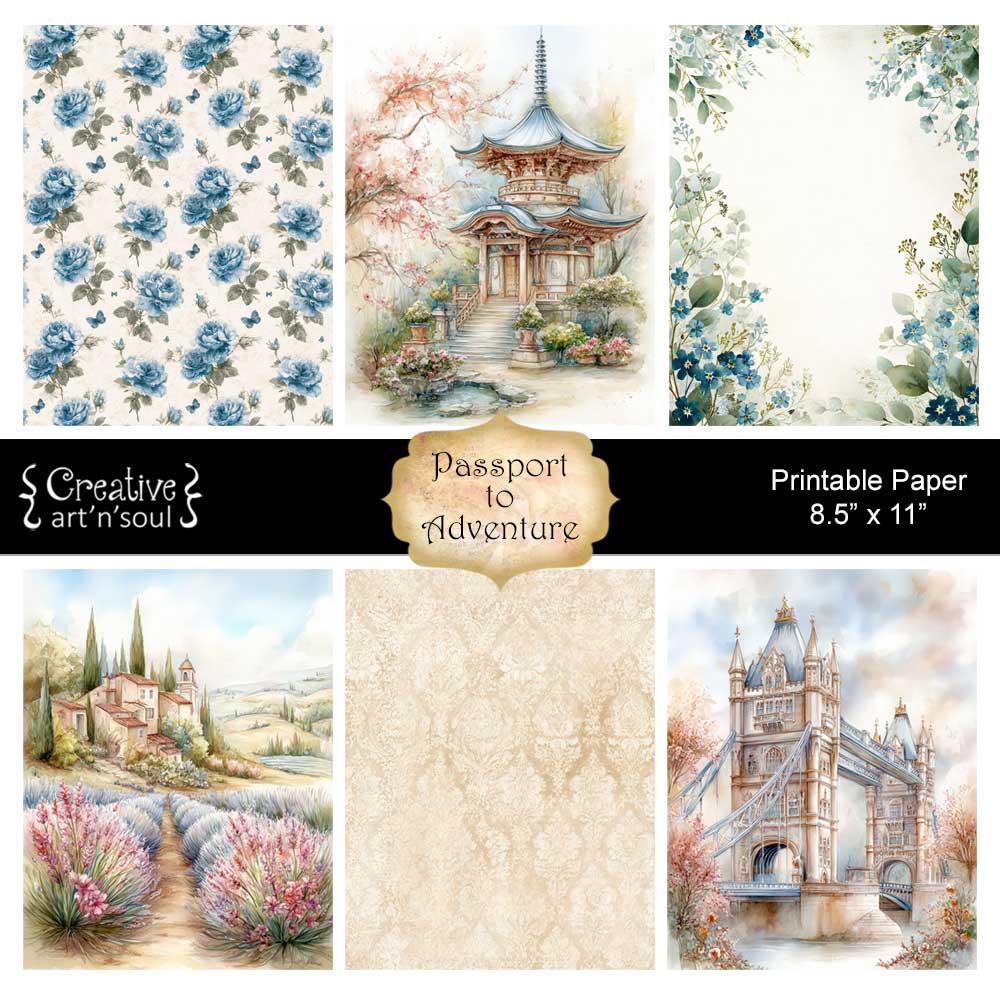 Printable Junk Journal Papers Printable Junk Journal Papers