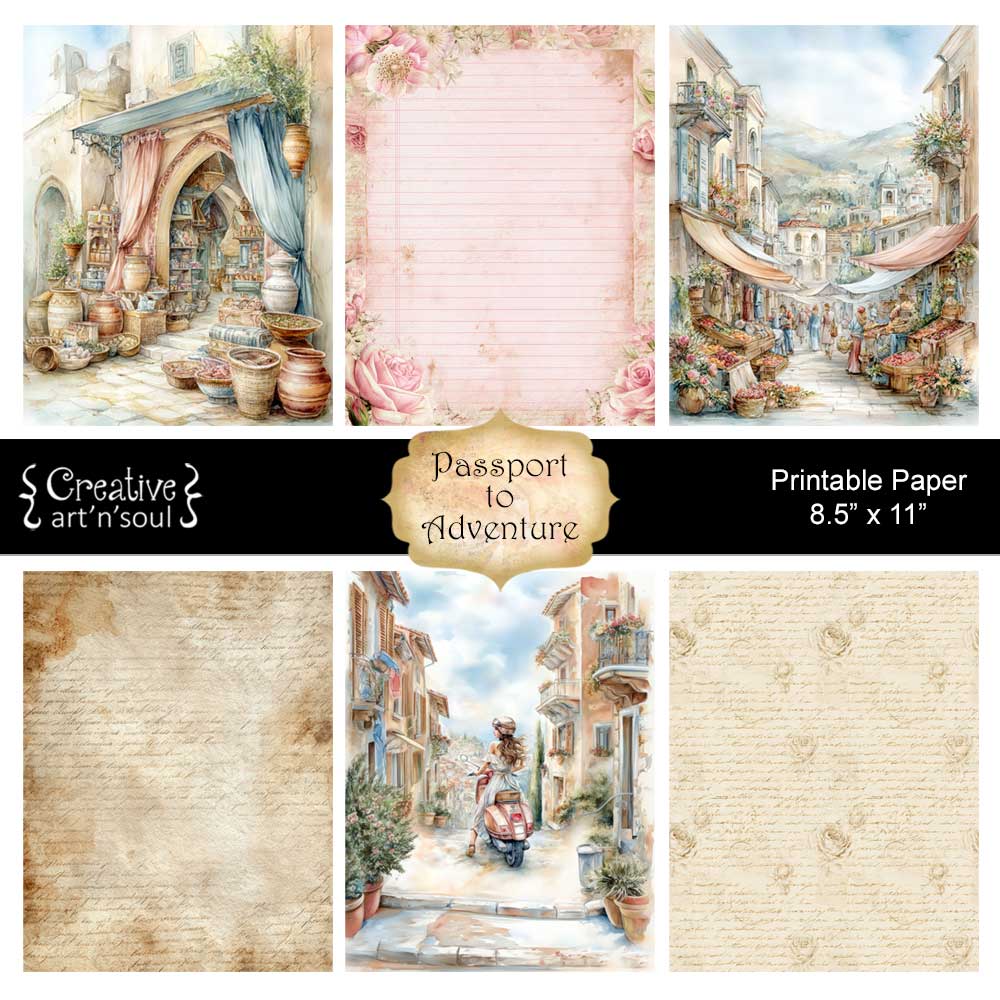 Printable Junk Journal Papers Printable Junk Journal Papers