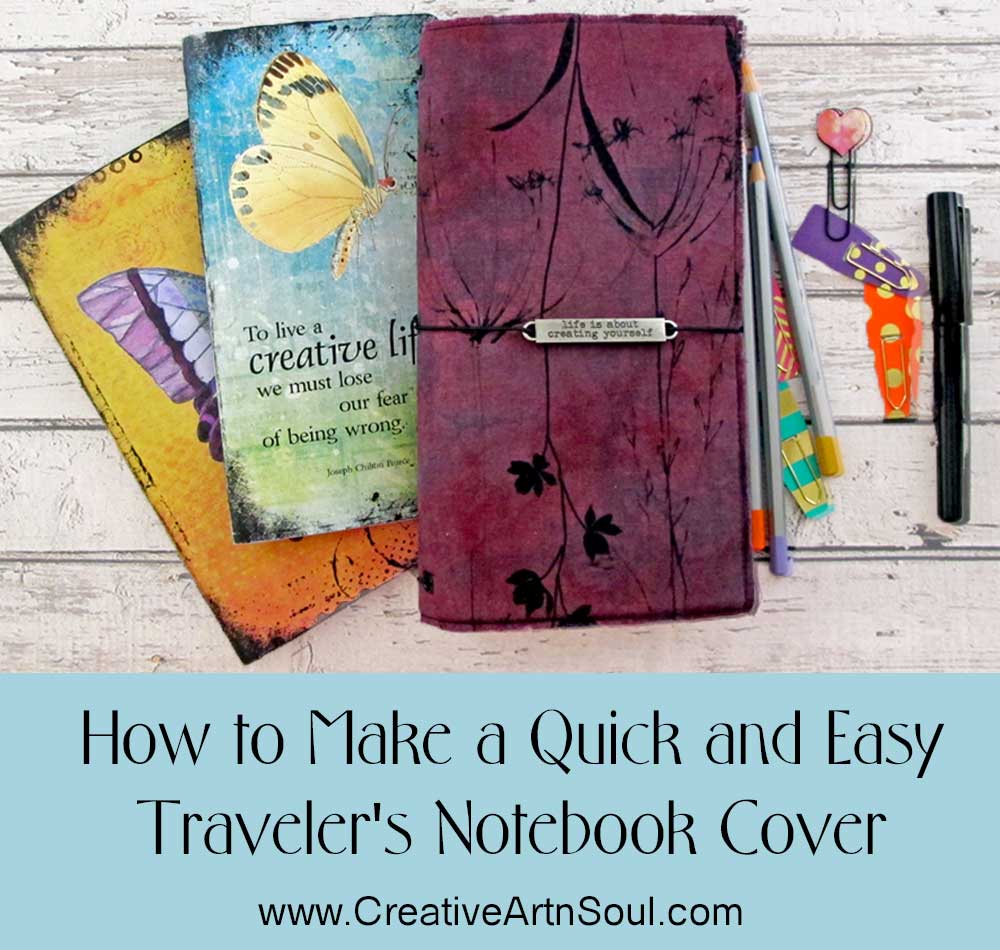 How to Make a Quick and Easy Traveler's Notebook Cover