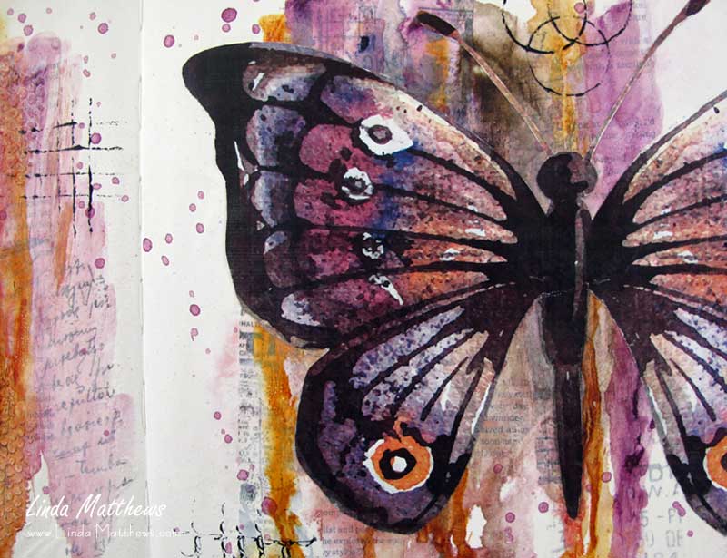 An Art Journal Page: Honor the Journey