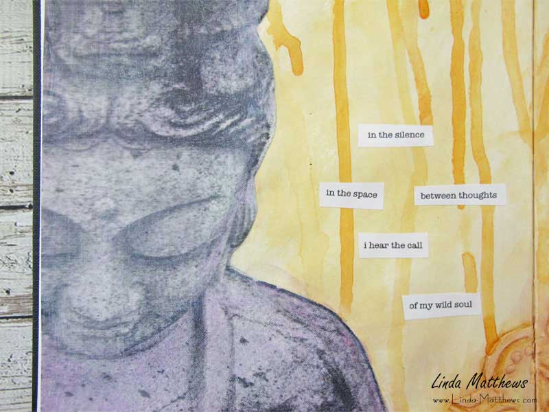An Art Journal Page: In the Space Between Thoughts