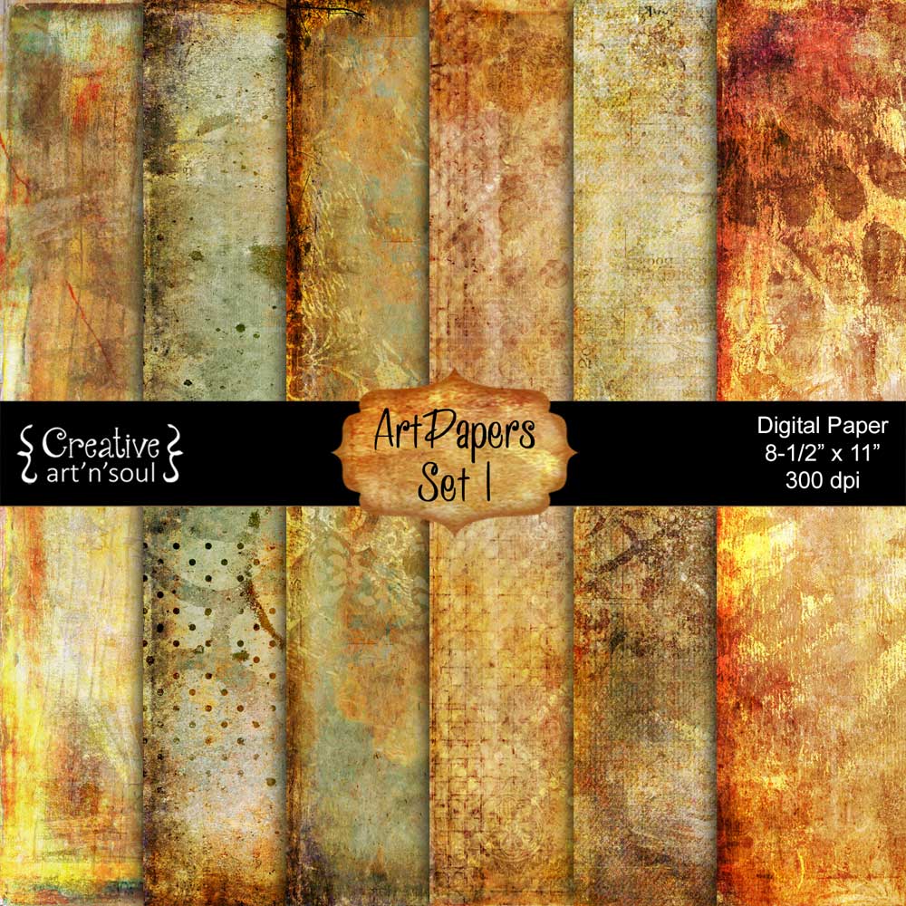 ArtPapers Set 1 Printable Paper Pack 8.5x11