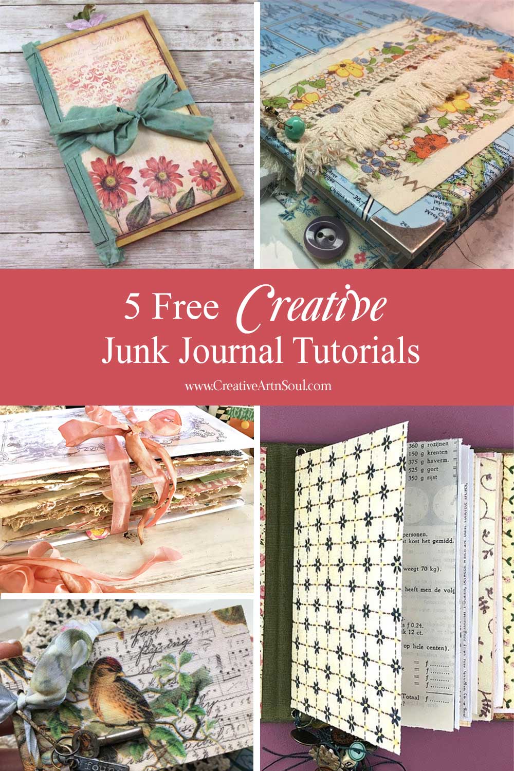 5 Free Creative Junk Journal Tutorials