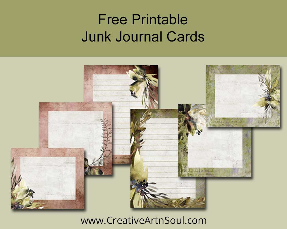 Summer Shadows Free Printable Journal Cards