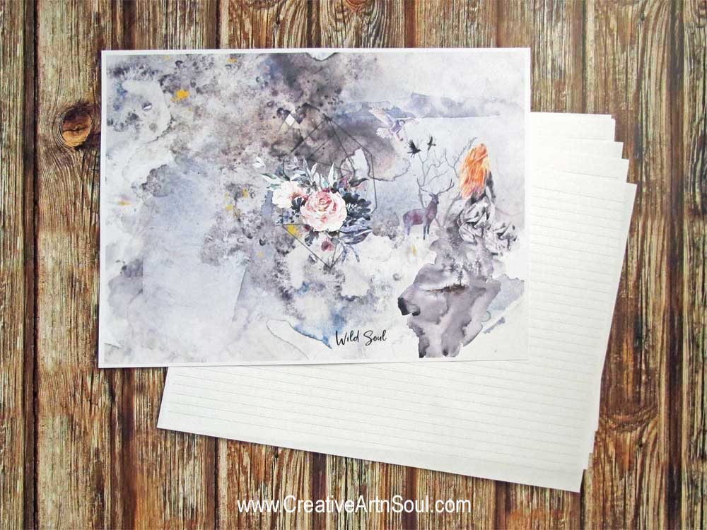 How to Make a Printable Writing Journal Using Pamphlet Stitch