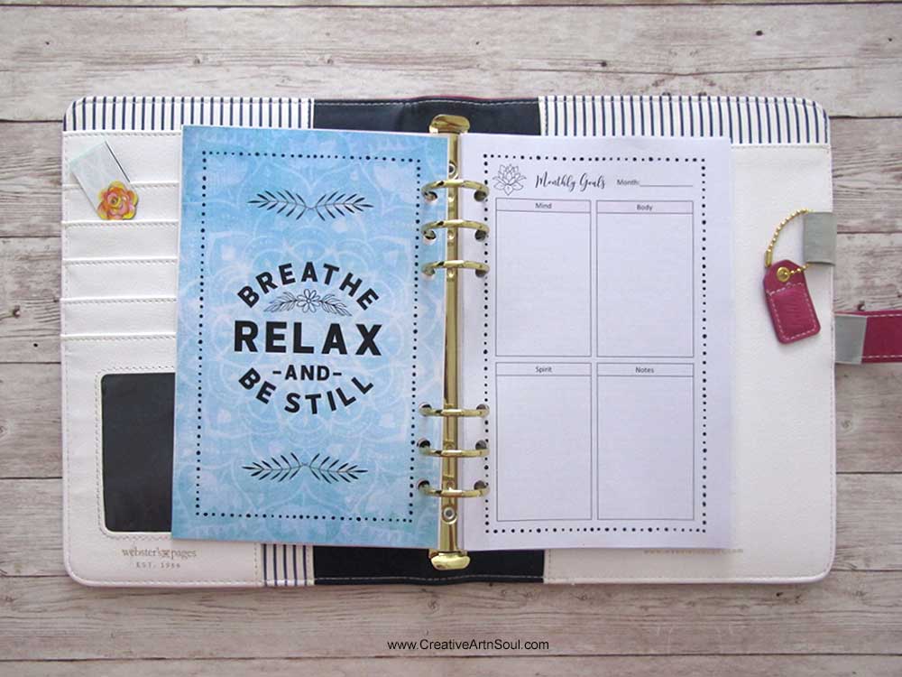 How to Make a Printable Yoga Journal and Planner