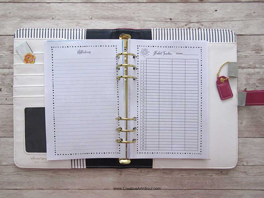How to Make a Printable Yoga Journal and Planner
