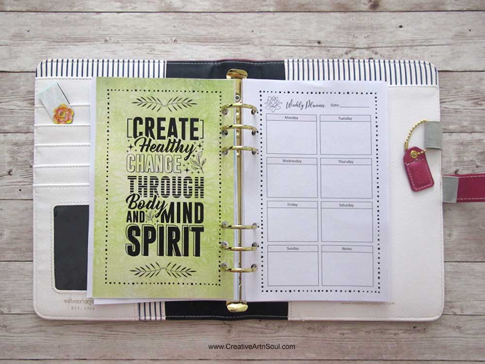 How to Make a Printable Yoga Journal and Planner