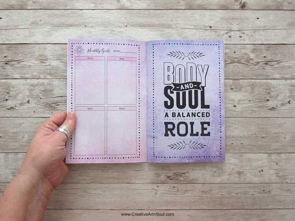 How to Make a Printable Yoga Journal and Planner