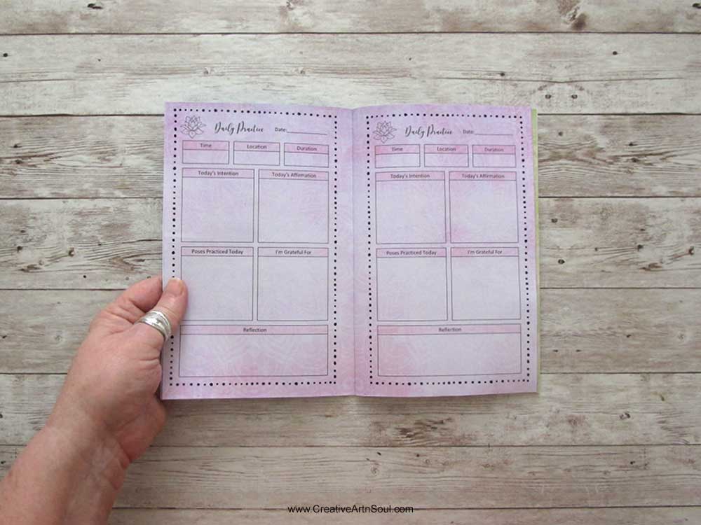 How to Make a Printable Yoga Journal and Planner