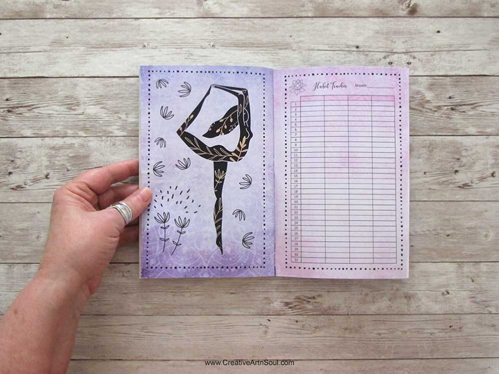 How to Make a Printable Yoga Journal and Planner