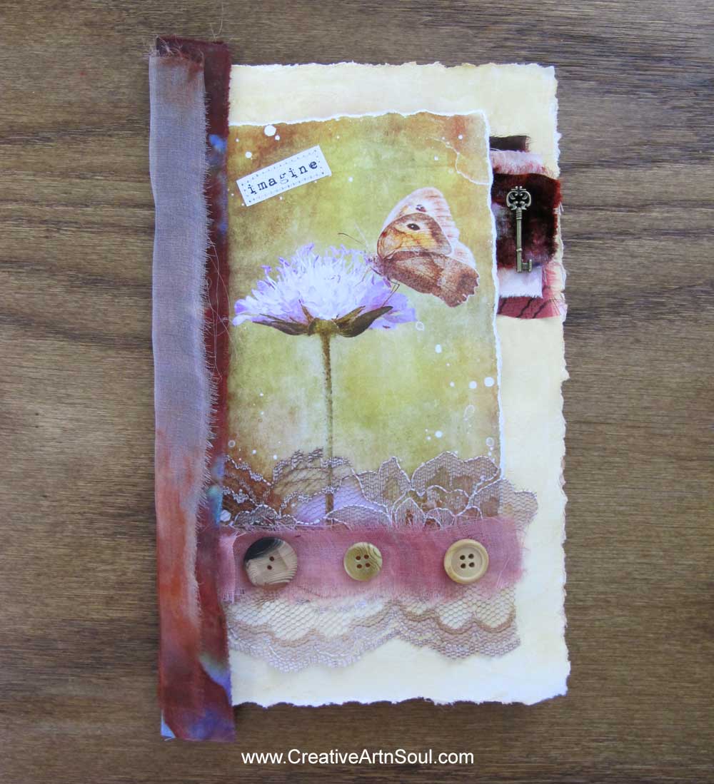 How to Make a Stitched Mixed Media Folio Journal