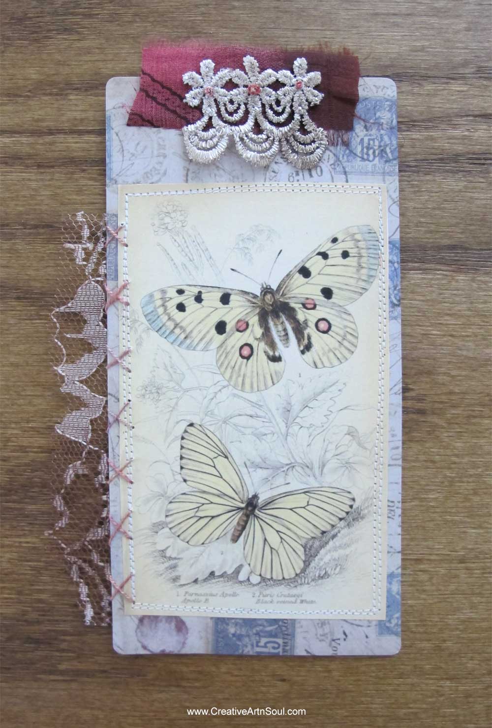 How to Make a Stitched Mixed Media Folio Journal