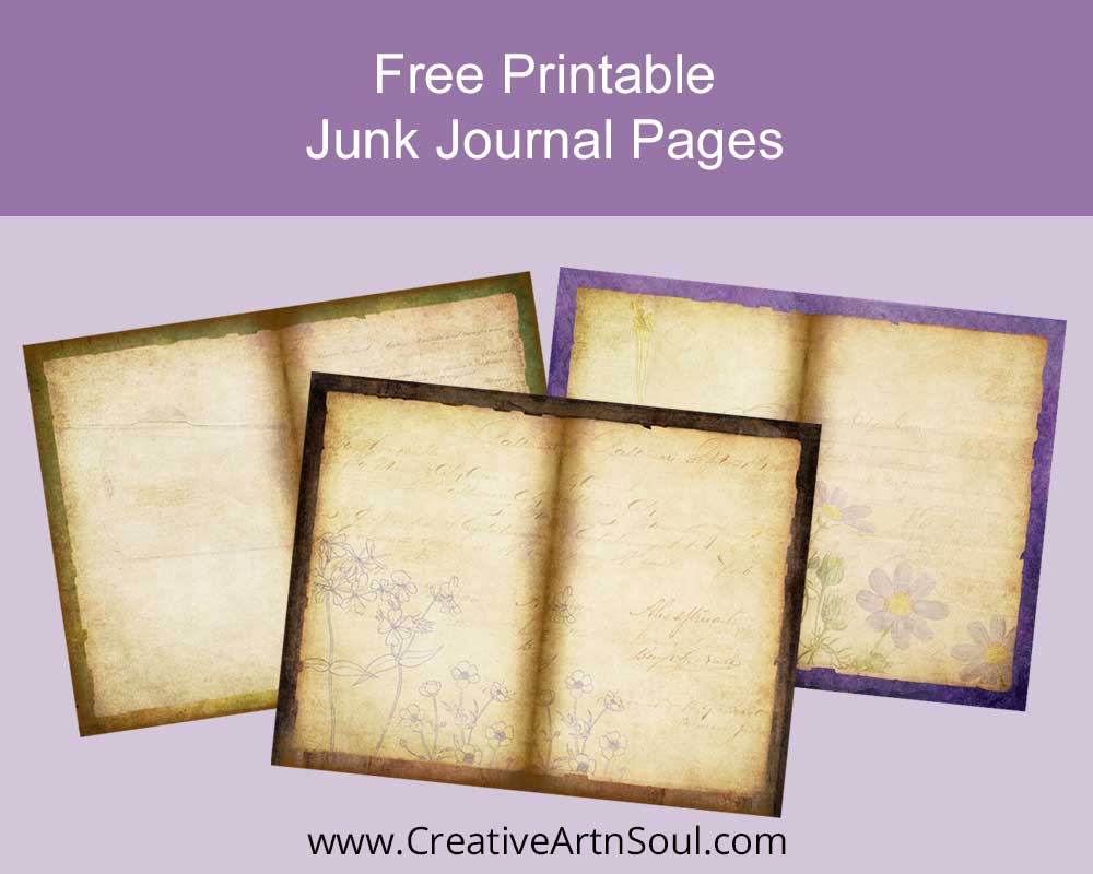 Mystic Woods Free Printable Junk Journal Pages