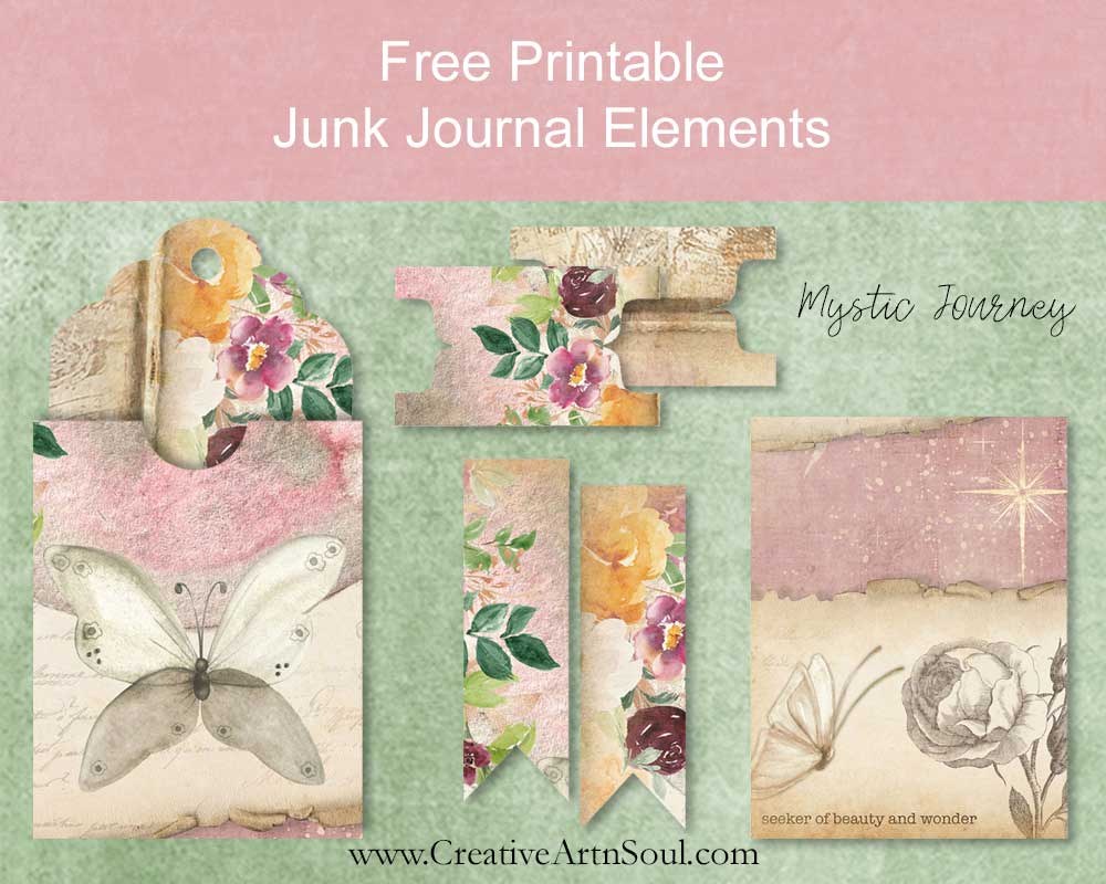 Free Printable Junk Journal Elements