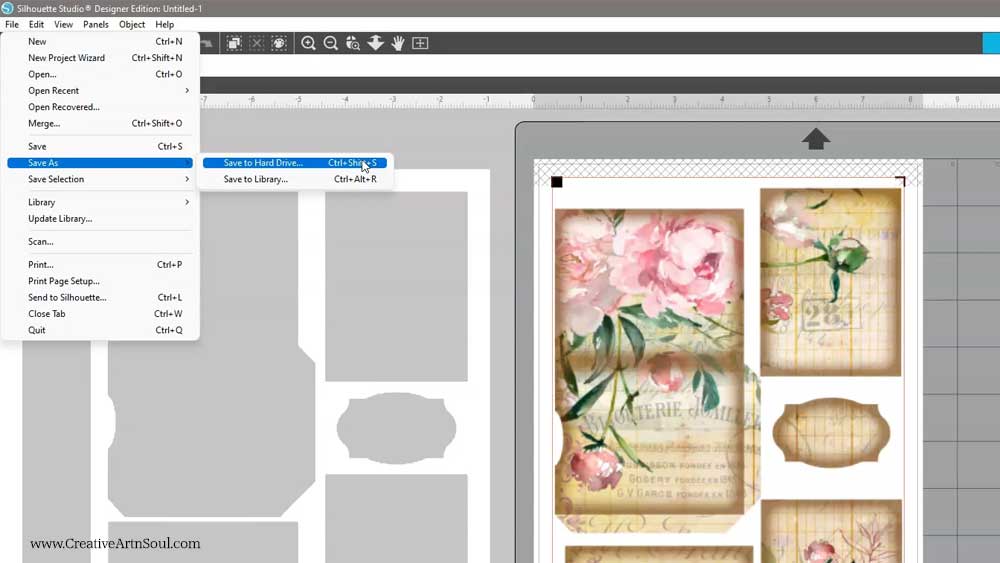 How to Print and Cut Junk Journal Printables Using Silhouette Cameo