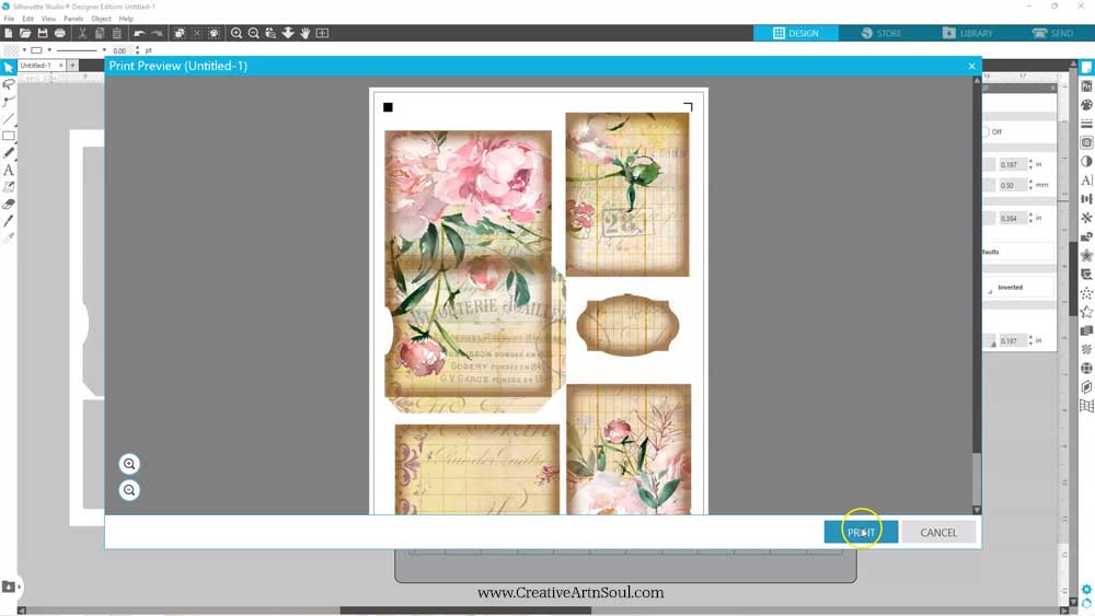 How to Print and Cut Junk Journal Printables Using Silhouette Cameo