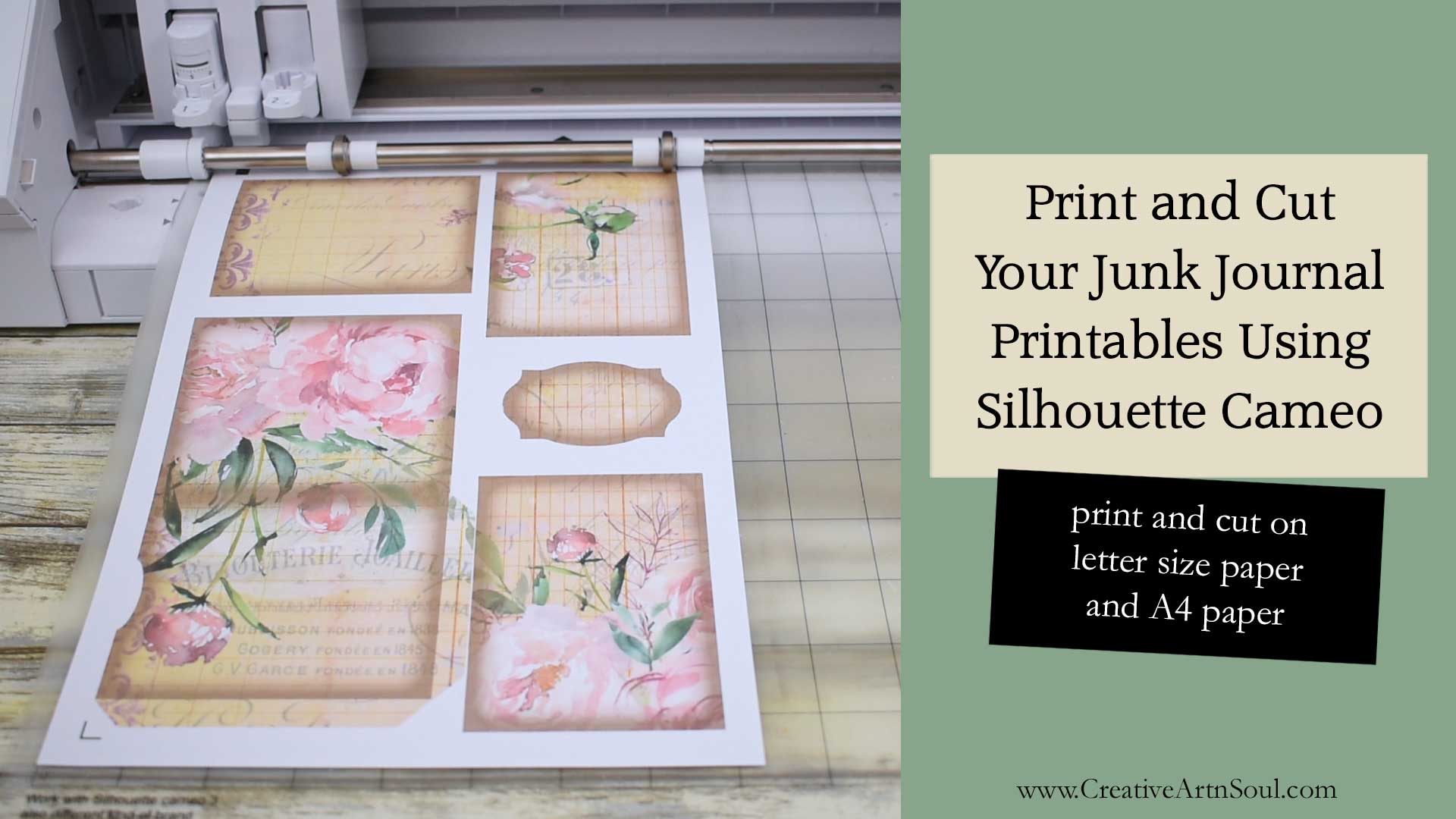 How to Print and Cut Junk Journal Printables Using Silhouette Cameo