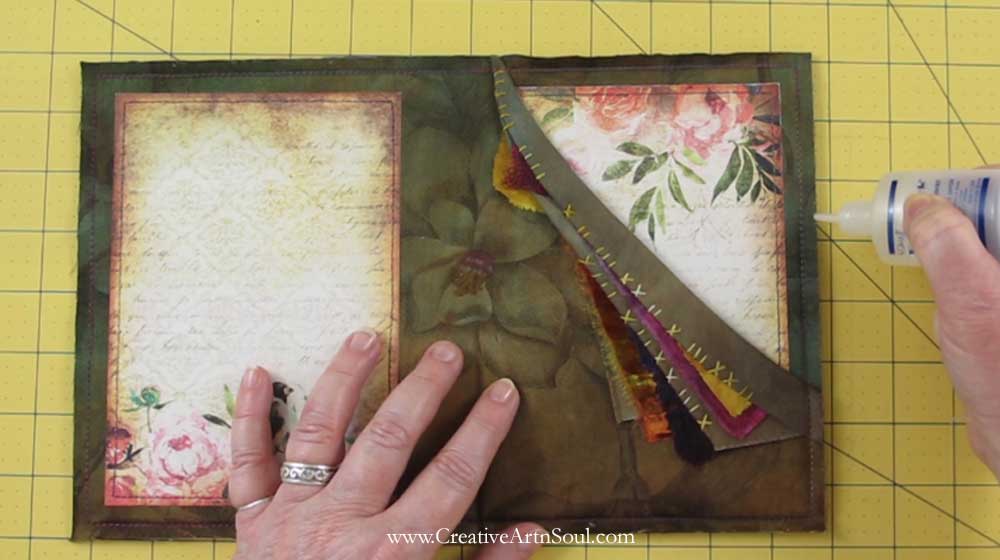 How to Make a Stitched Mixed Media Journal using Printable Junk Journal Pages