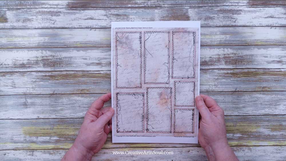 How to make Printable Junk Journal Pages with Stitched Edges