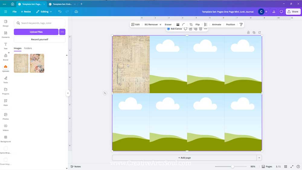 DIY Printable Mini Junk Journal from One Sheet of Paper