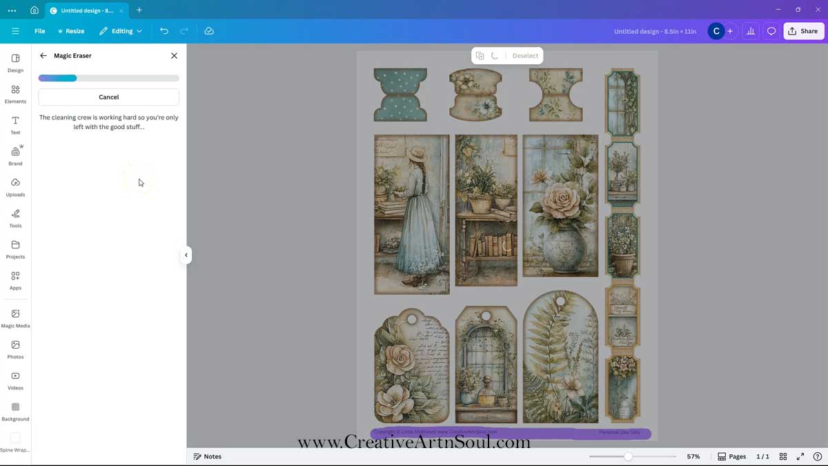 How to Cut Junk Journal Printables using the Brother Scan'N'Cut Machine