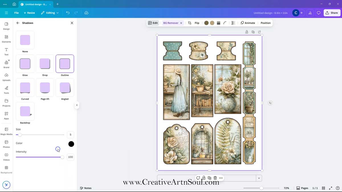 How to Cut Junk Journal Printables using the Brother Scan'N'Cut Machine