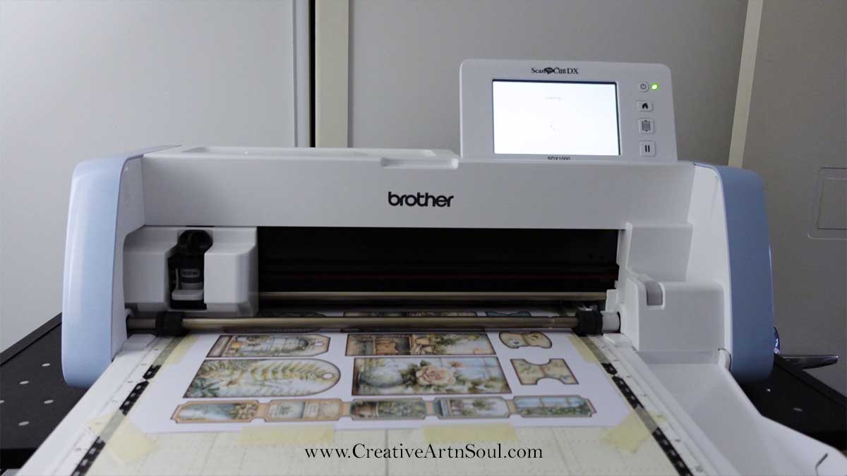 How to Cut Junk Journal Printables using the Brother Scan'N'Cut Machine