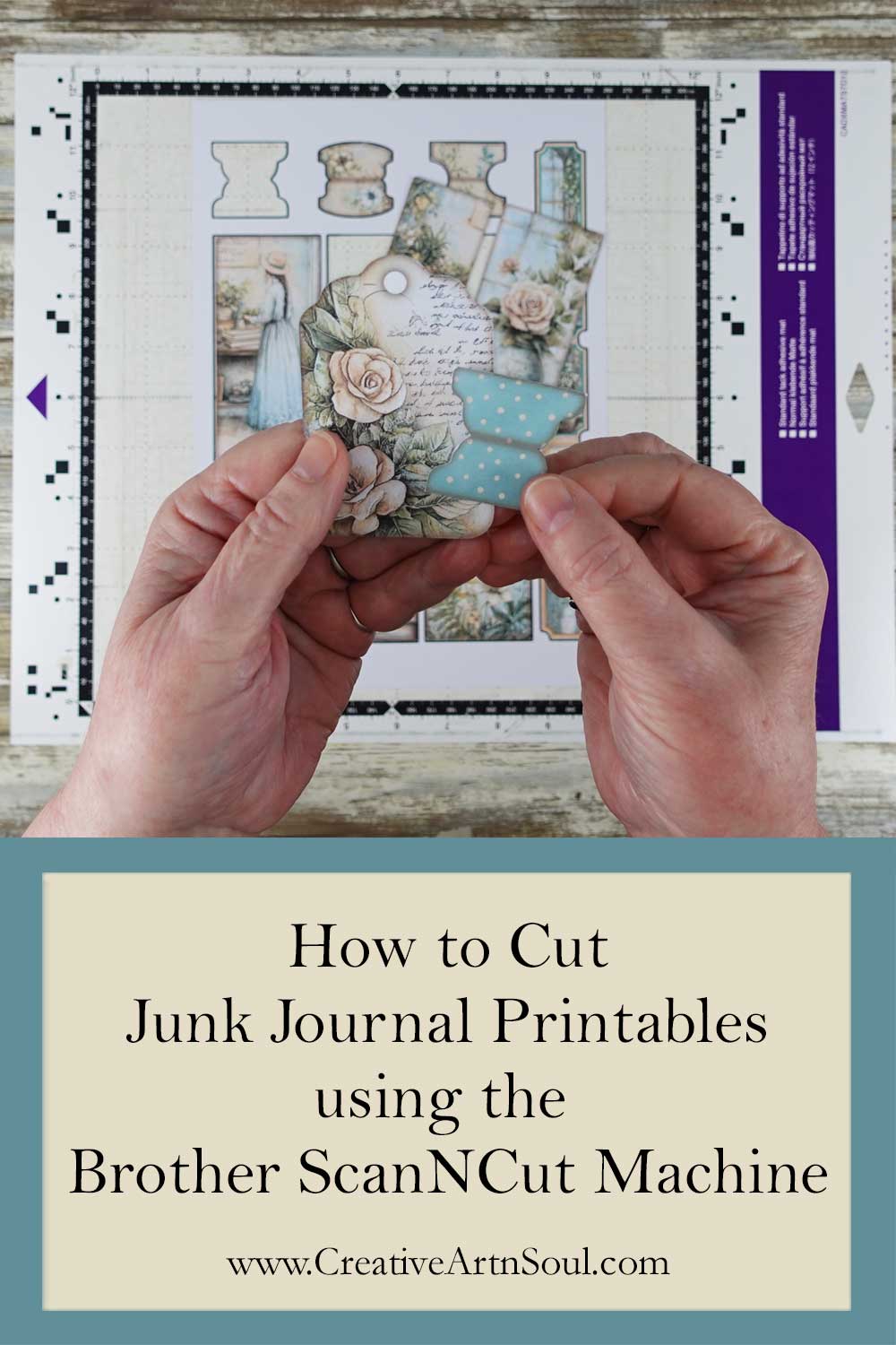How to Cut Junk Journal Printables using the Brother Scan'N'Cut Machine