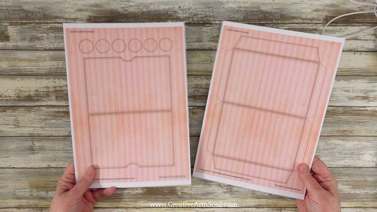 DIY Printable Junk Journal Double Envelope