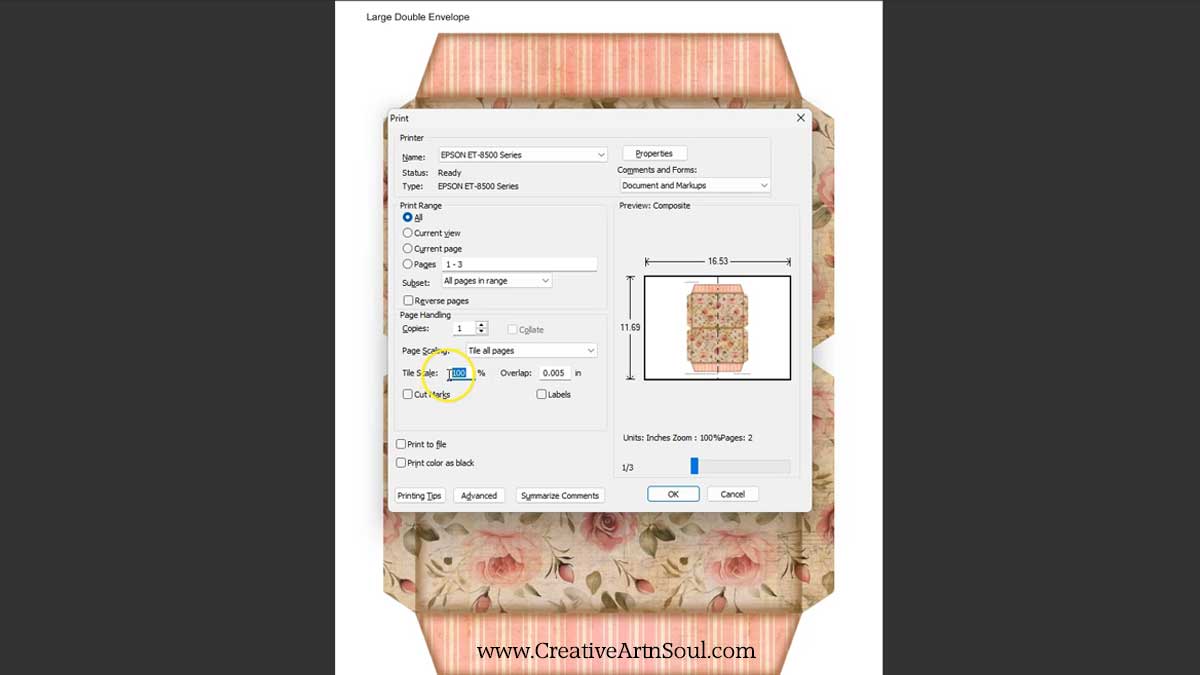 DIY Printable Junk Journal Double Envelope