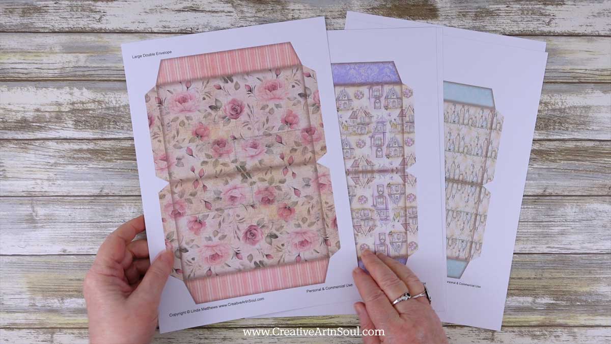 DIY Printable Junk Journal Double Envelope