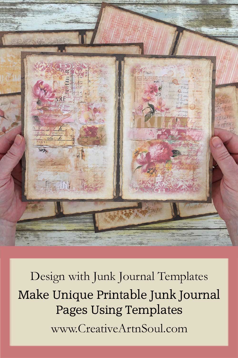 Make Unique Printable Junk Journal Pages and Elements