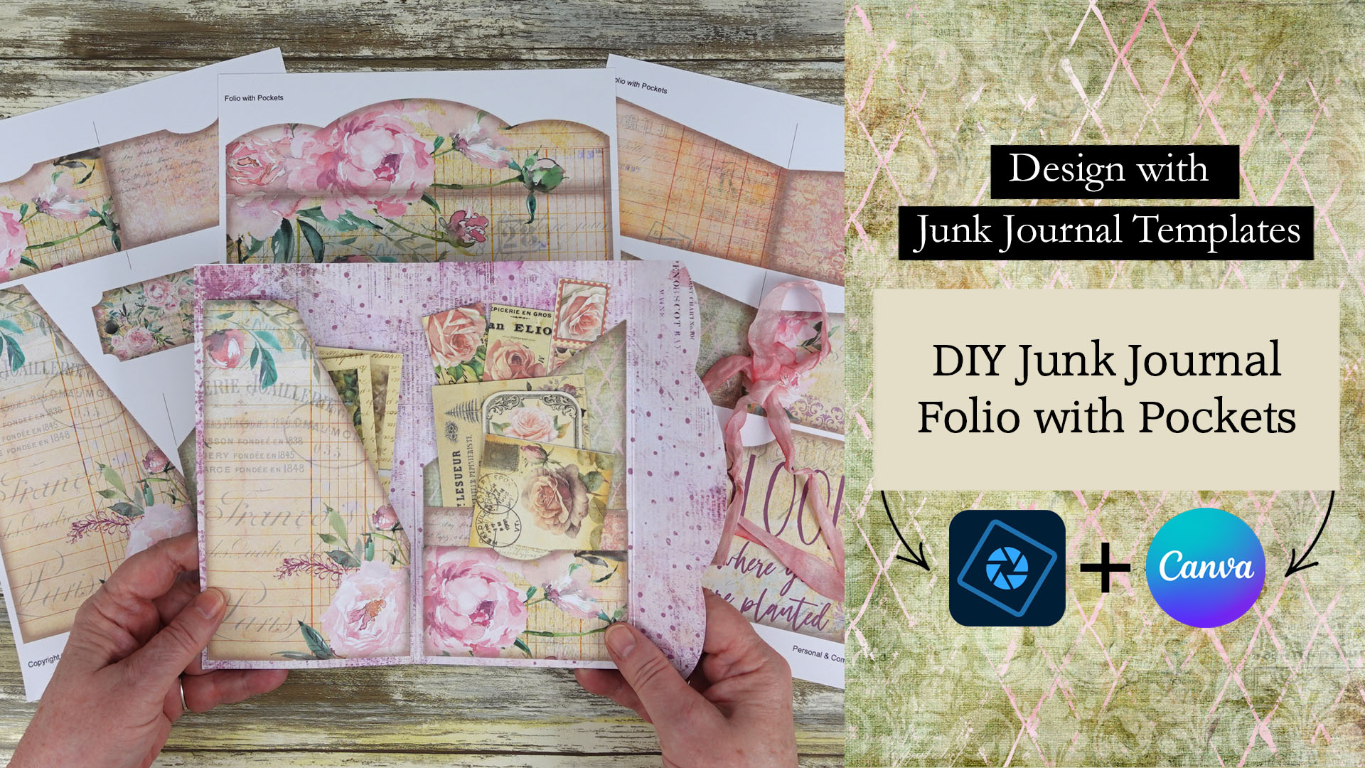 Junk Journal Folio with Pockets Tutorial