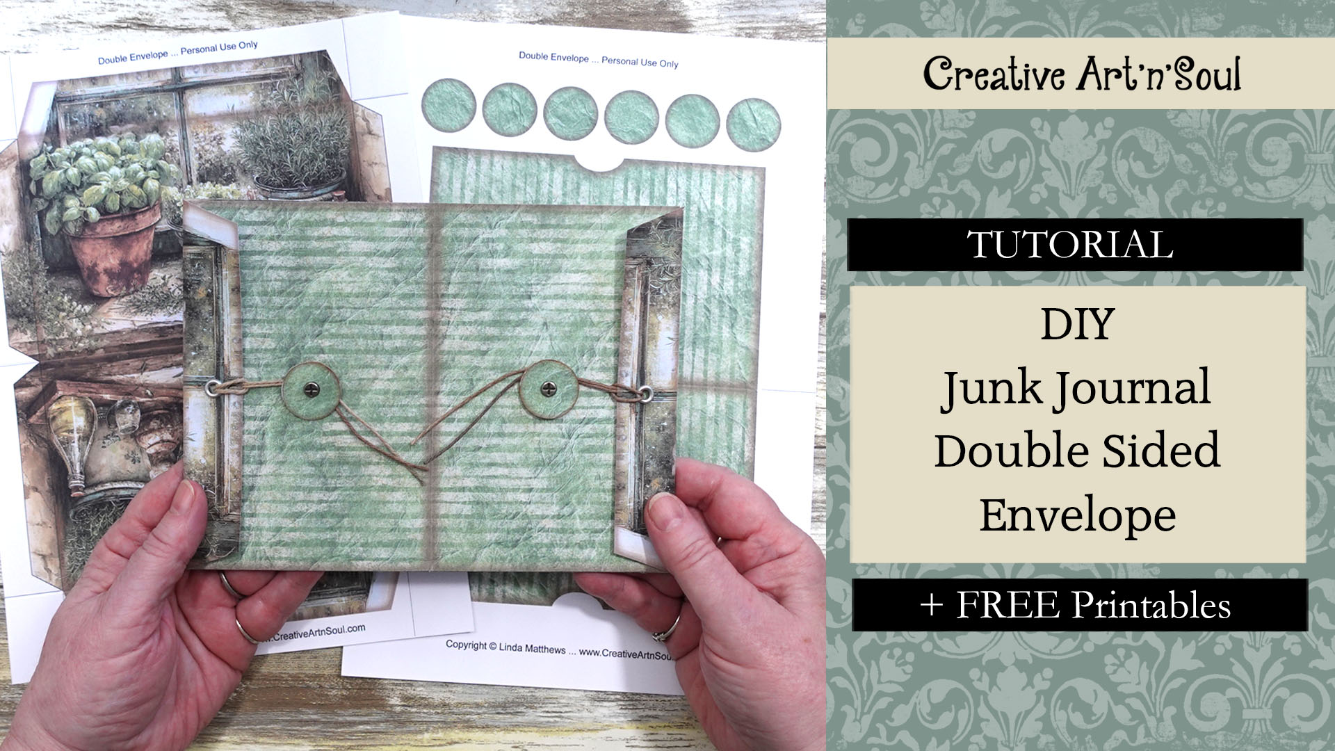 DIY Junk Journal Double Envelope
