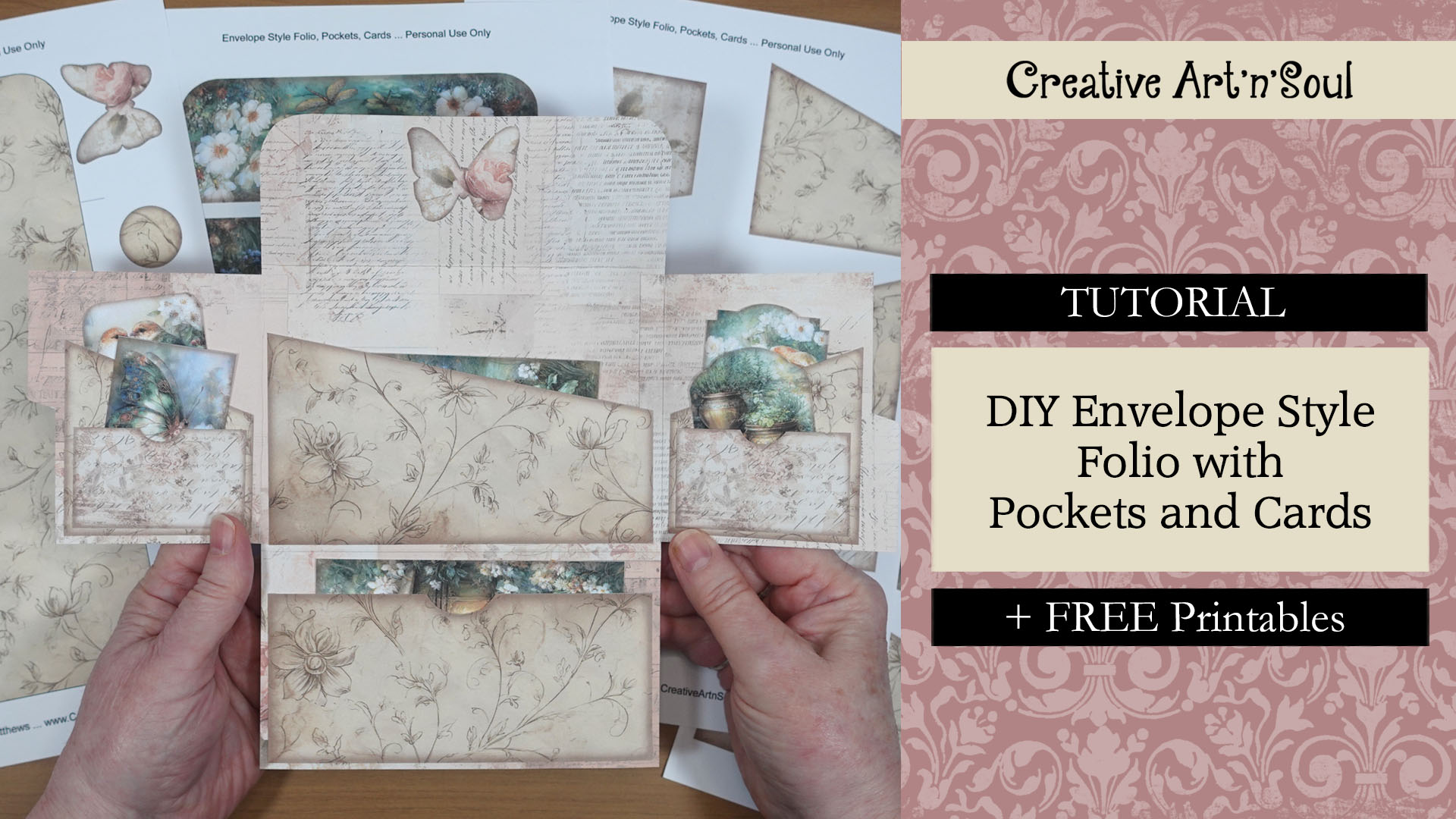 Free Printable Junk Journal Envelope Folio