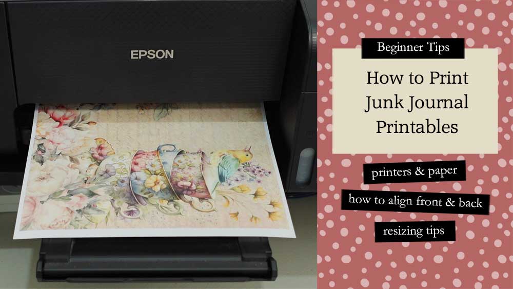 How to Resize Junk Journal Printables