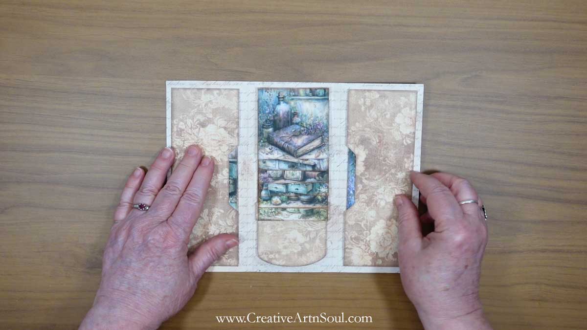 Attach the Waterfall Cards to the Cover