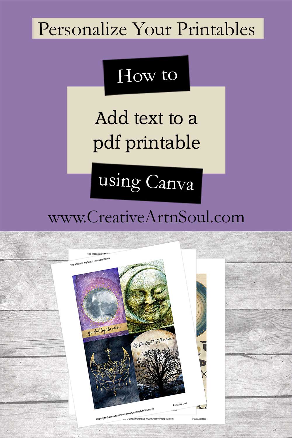 How to Add Text to a PDF Printable Using Canva