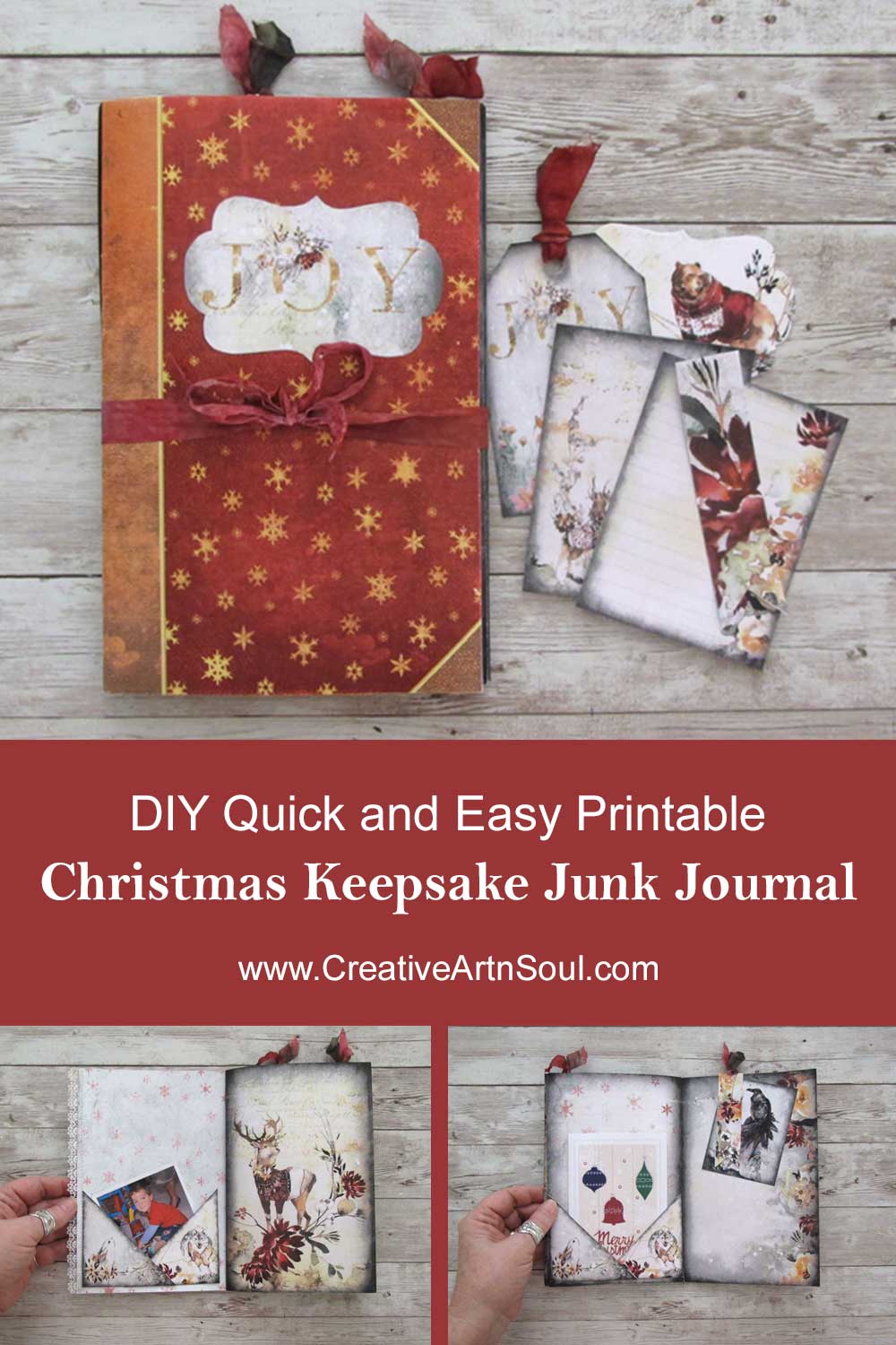 How to Make a Quick and Easy Printable Keepsake Junk Journal for Christmas
