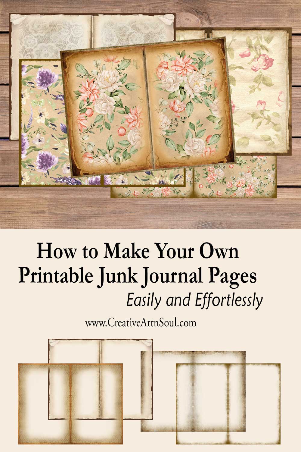 How to Make Your Own Printable Junk Journal Pages Easily and Effortlessly