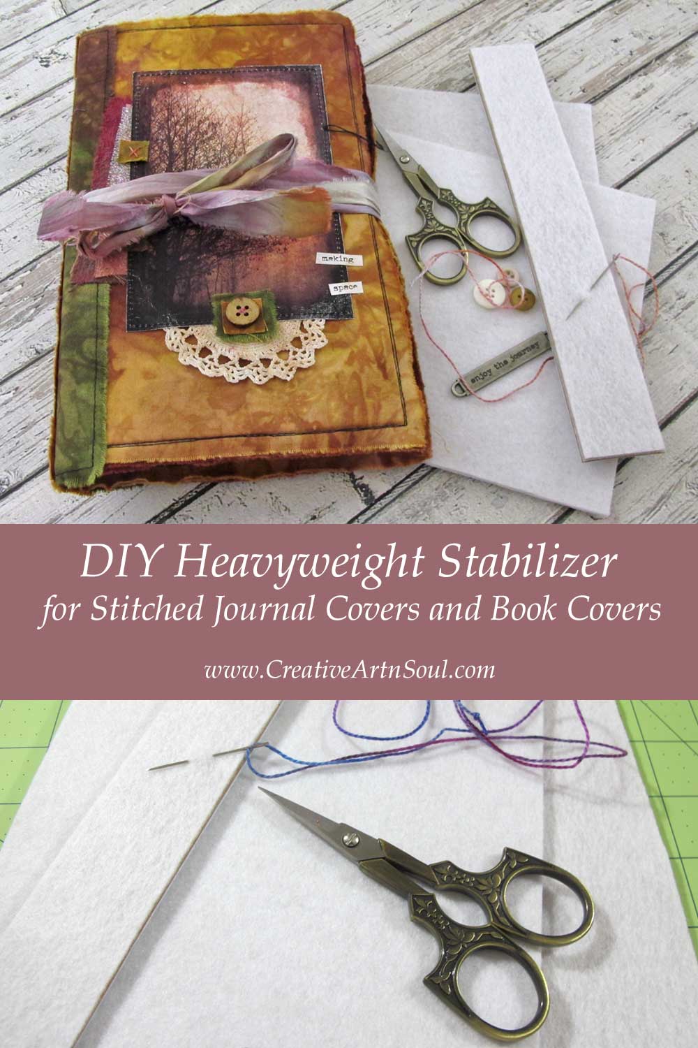 DIY Heavyweight Stabilizer for Stitched Journal Covers and Book Covers