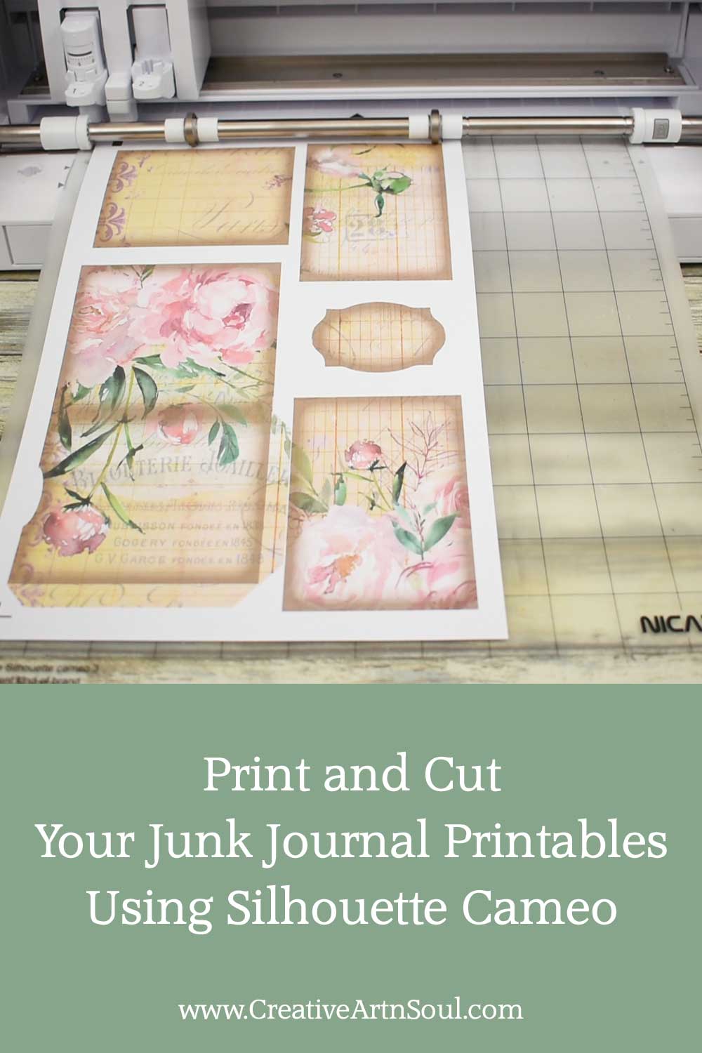 How to Print and Cut Junk Journal Printables Using Silhouette Cameo