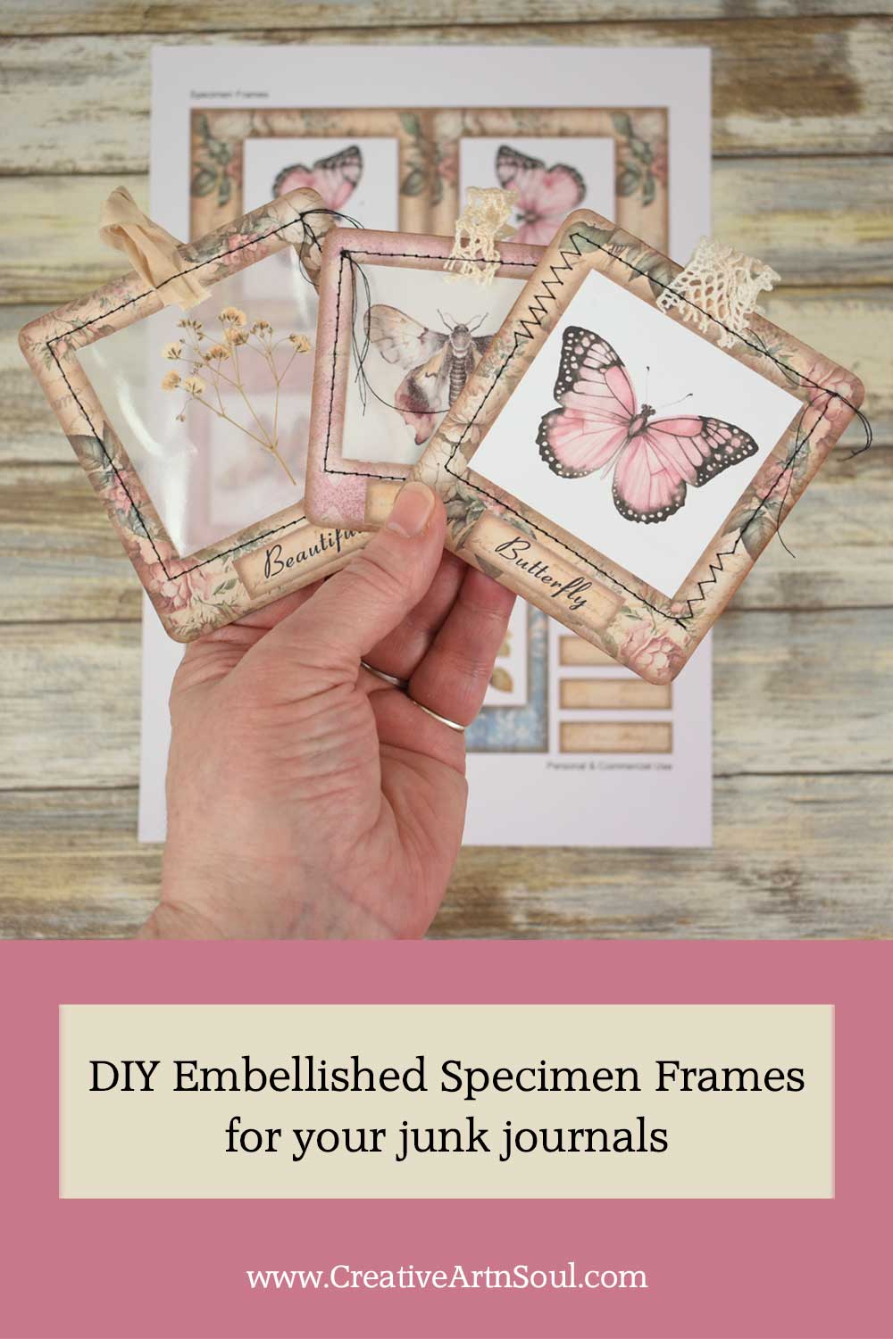 DIY Printable Specimen Frames for your Junk Journals