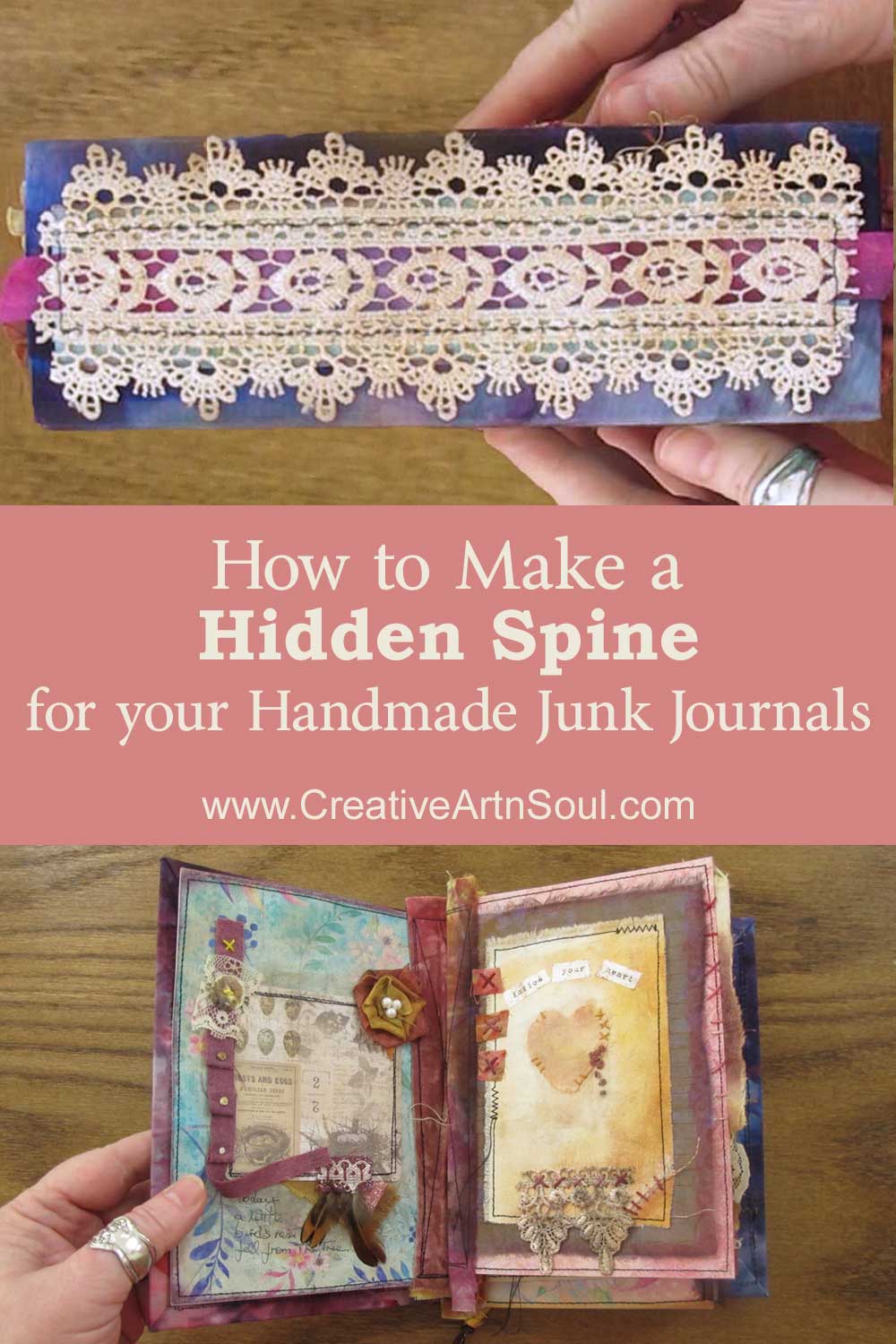 How to Make a Hidden Spine for your Handmade Junk Journals