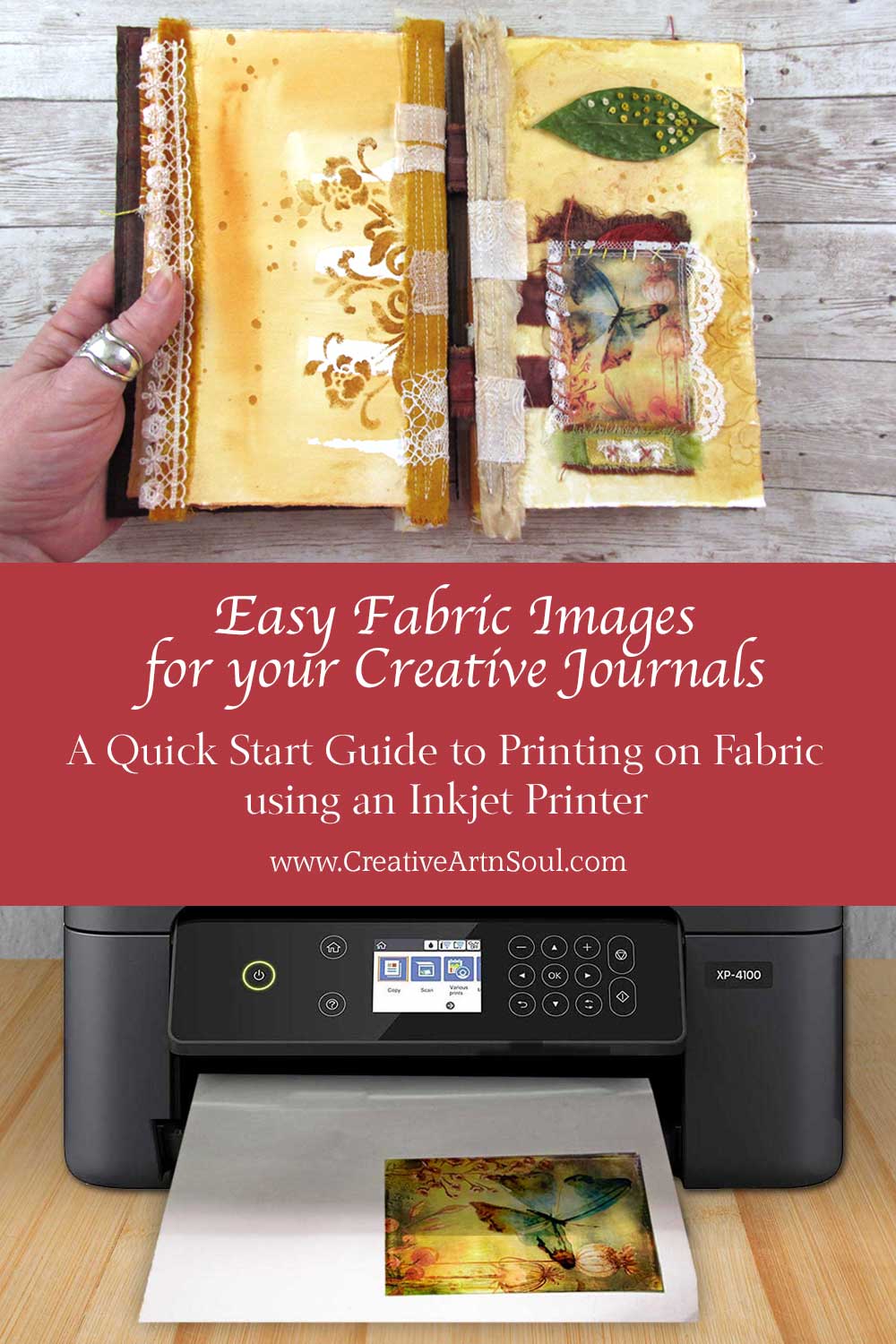 How to Print Photos on Fabric to Use in Your Junk Journals