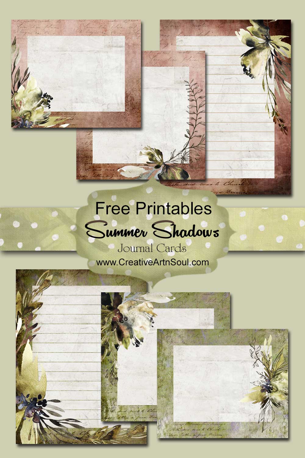 Summer Shadows Journal Free Printables