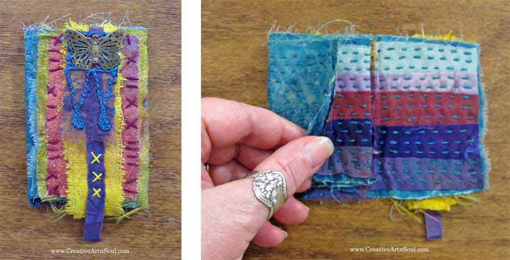 Make Your Own Stitched Mixed Media Mini-Journal