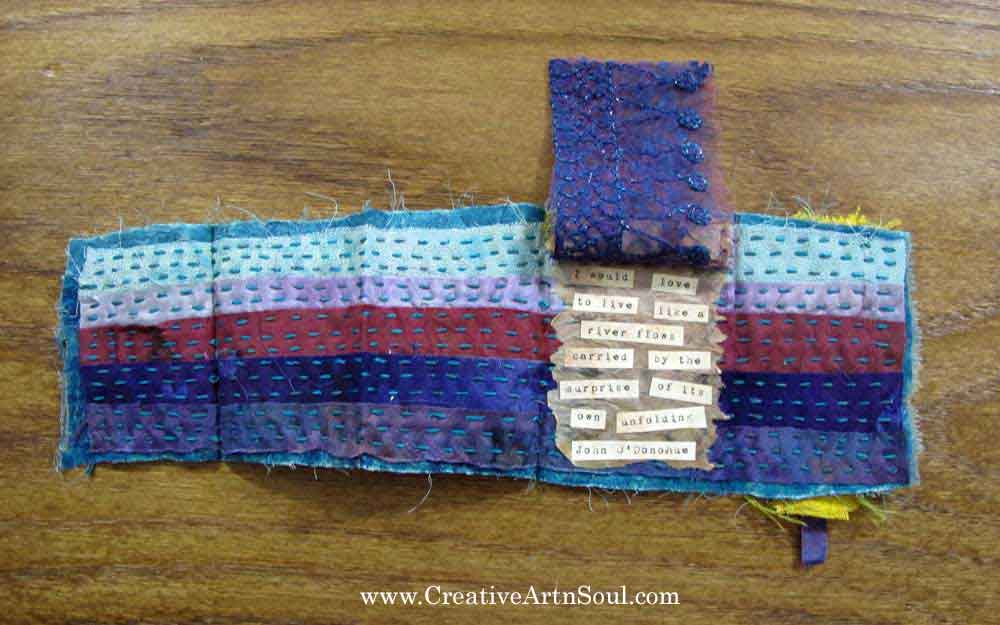 Make Your Own Stitched Mixed Media Mini-Journal